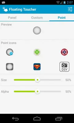 Floating Toucher android App screenshot 4